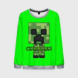 Свитшот мужской MINECRAFT CREEPER, цвет: 3D-меланж