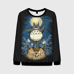 Свитшот мужской My Neighbor Totoro, цвет: 3D-черный