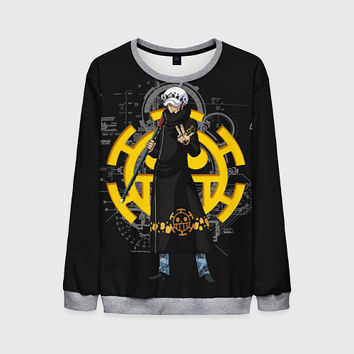 Мужской свитшот One Piece / 3D-Меланж – фото 1