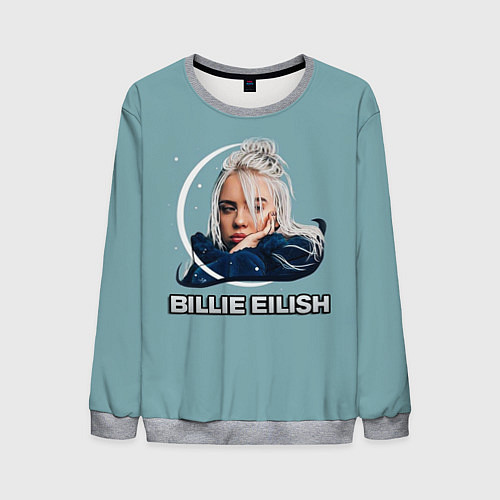 Мужской свитшот BILLIE EILISH / 3D-Меланж – фото 1