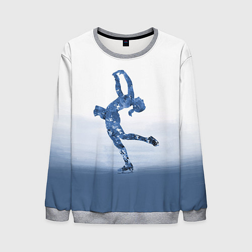 Мужской свитшот Фигурное катание / 3D-Меланж – фото 1