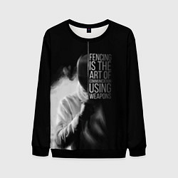 Свитшот мужской Fencing is the art, цвет: 3D-черный