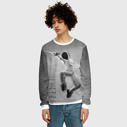 Свитшот мужской Fencing, цвет: 3D-белый — фото 2