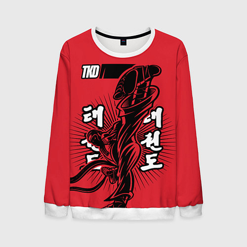 Мужской свитшот TKD / 3D-Белый – фото 1