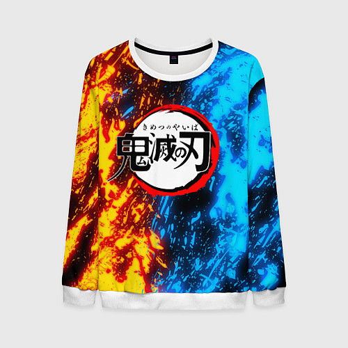 Мужской свитшот KIMETSU NO YAIBA / 3D-Белый – фото 1