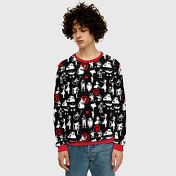 Свитшот мужской Banksy, цвет: 3D-красный — фото 2