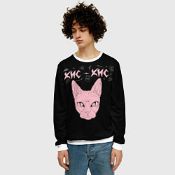 Свитшот мужской Кис-Кис, цвет: 3D-белый — фото 2