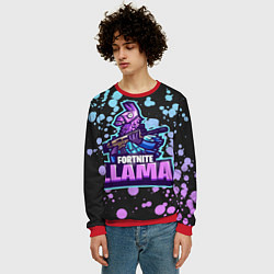 Свитшот мужской Fortnite LLAMA, цвет: 3D-красный — фото 2