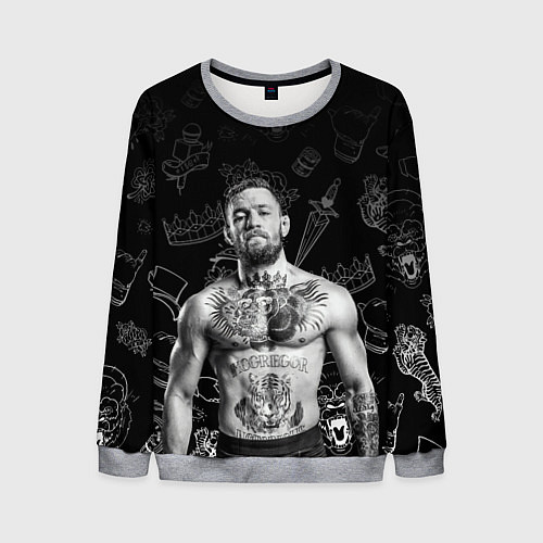 Мужской свитшот CONOR McGREGOR / 3D-Меланж – фото 1