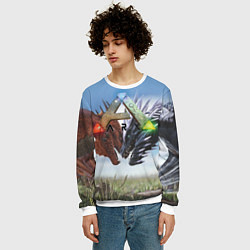 Свитшот мужской Ark Survival Evolved, цвет: 3D-белый — фото 2