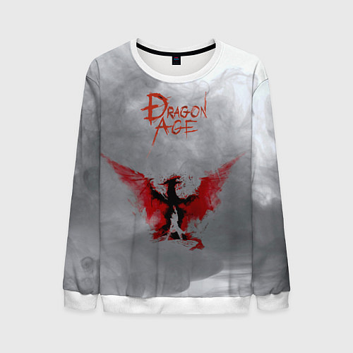 Мужской свитшот Dragon Age / 3D-Белый – фото 1