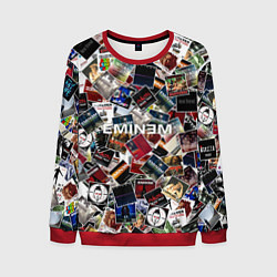 Свитшот мужской Дискография EMINEM, цвет: 3D-красный