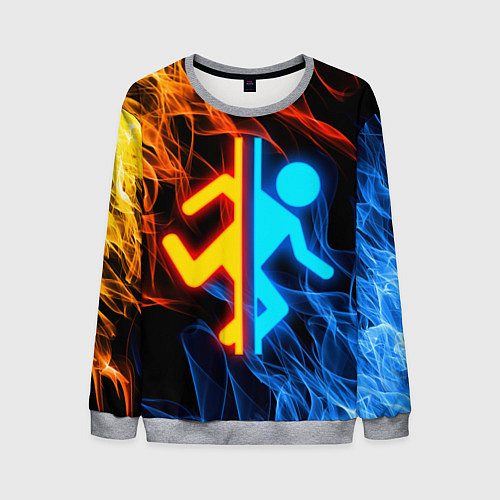 Мужской свитшот PORTAL / 3D-Меланж – фото 1