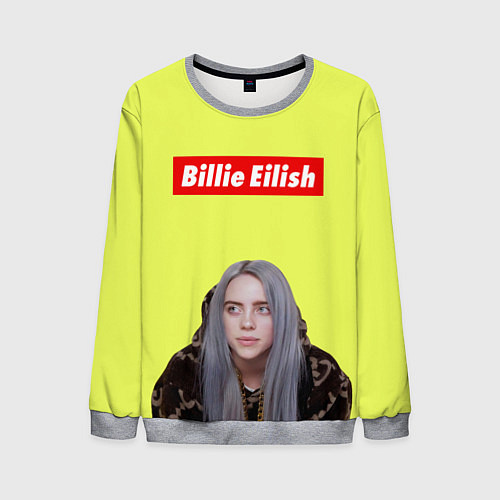 Мужской свитшот BILLIE EILISH / 3D-Меланж – фото 1