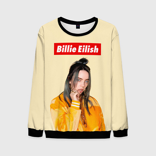 Мужской свитшот BILLIE EILISH / 3D-Черный – фото 1