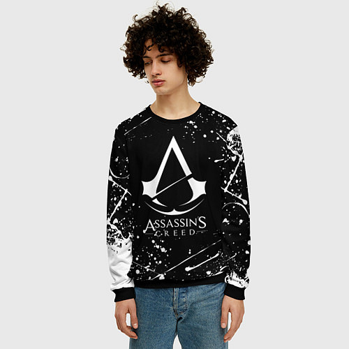 Мужской свитшот ASSASSINS CREED / 3D-Черный – фото 3