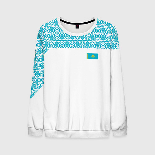 Мужской свитшот Казахстан Форма / 3D-Белый – фото 1