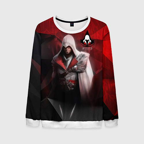 Мужской свитшот Assasin's creed / 3D-Белый – фото 1