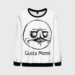 Свитшот мужской Gusta Meme, цвет: 3D-черный