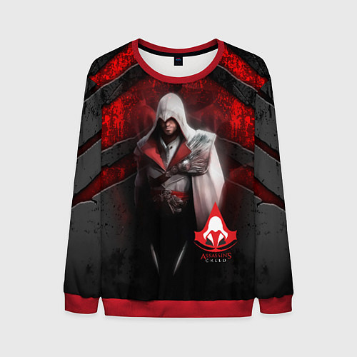 Мужской свитшот Assasin's creed / 3D-Красный – фото 1