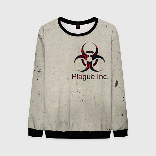 Мужской свитшот Plague Inc / 3D-Черный – фото 1