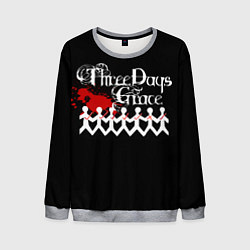 Свитшот мужской Three days grace, цвет: 3D-меланж