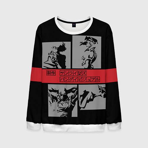 Мужской свитшот Cowboy Bebop anime / 3D-Белый – фото 1