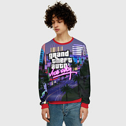 Свитшот мужской Grand Theft Auto Vice City, цвет: 3D-красный — фото 2
