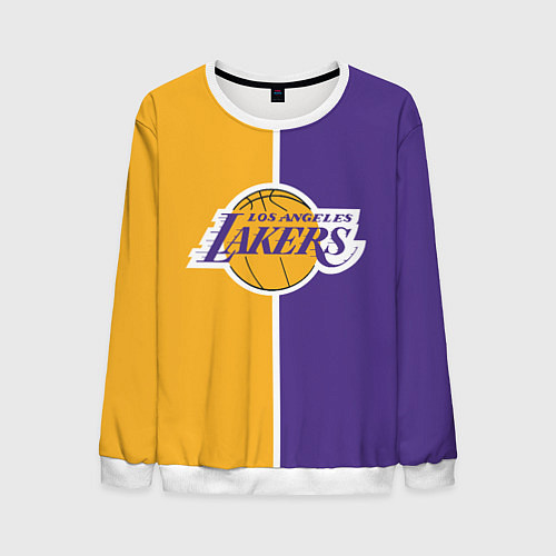 Мужской свитшот LA LAKERS / 3D-Белый – фото 1