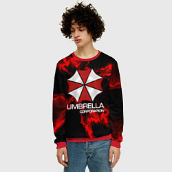Свитшот мужской UMBRELLA CORP, цвет: 3D-красный — фото 2