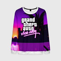 Свитшот мужской GTA:VICE CITY, цвет: 3D-белый