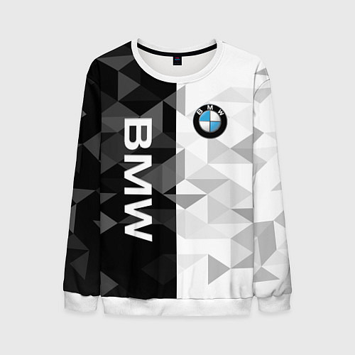 Мужской свитшот BMW / 3D-Белый – фото 1