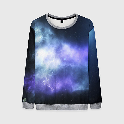 Мужской свитшот ГОЛУБОЕ НЕБО / 3D-Меланж – фото 1