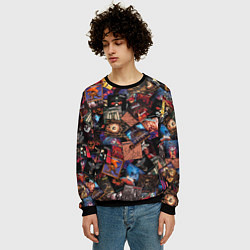 Свитшот мужской Judas Priest Дискография, цвет: 3D-черный — фото 2