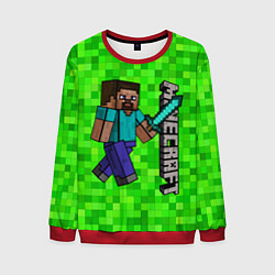 Свитшот мужской MINECRAFT, цвет: 3D-красный