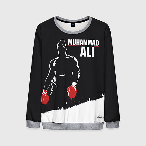 Мужской свитшот Muhammad Ali / 3D-Меланж – фото 1