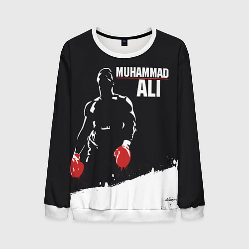 Мужской свитшот Muhammad Ali / 3D-Белый – фото 1