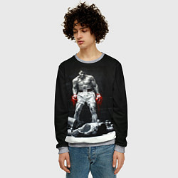 Свитшот мужской Muhammad Ali, цвет: 3D-меланж — фото 2