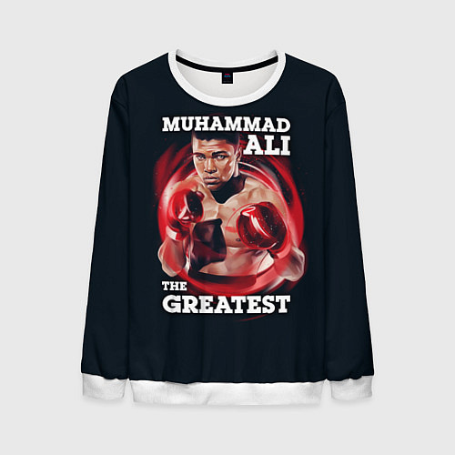 Мужской свитшот Muhammad Ali / 3D-Белый – фото 1