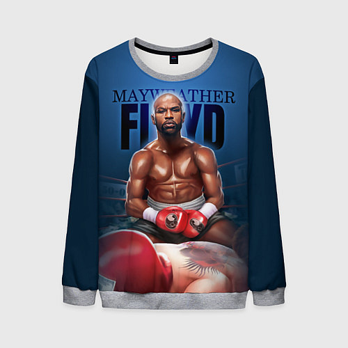 Мужской свитшот Mayweather / 3D-Меланж – фото 1