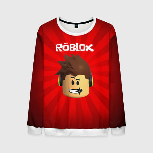 Мужской свитшот ROBLOX / 3D-Белый – фото 1