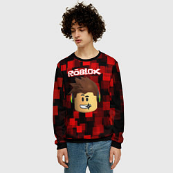 Свитшот мужской ROBLOX, цвет: 3D-черный — фото 2