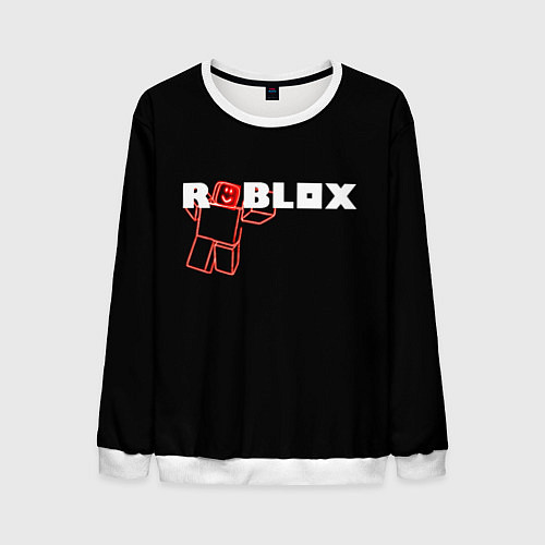 Мужской свитшот Роблокс Roblox / 3D-Белый – фото 1