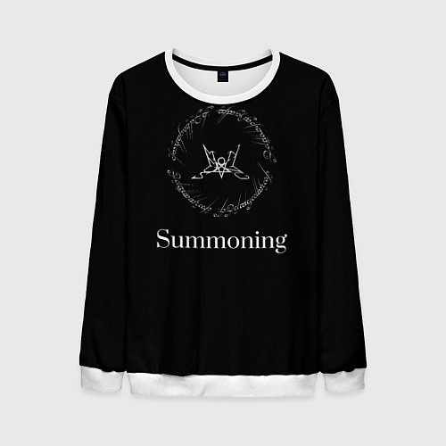 Мужской свитшот Summoning / 3D-Белый – фото 1