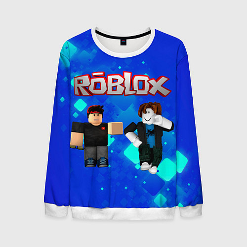 Мужской свитшот ROBLOX / 3D-Белый – фото 1