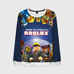 Свитшот мужской ROBLOX, цвет: 3D-белый