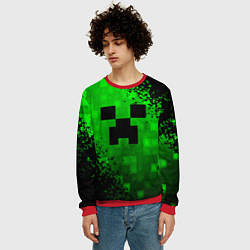 Свитшот мужской MINECRAFT, цвет: 3D-красный — фото 2