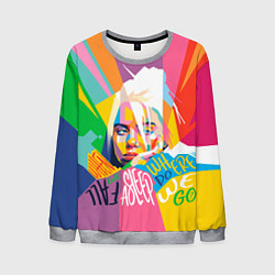 Свитшот мужской BILLIE EILISH, цвет: 3D-меланж