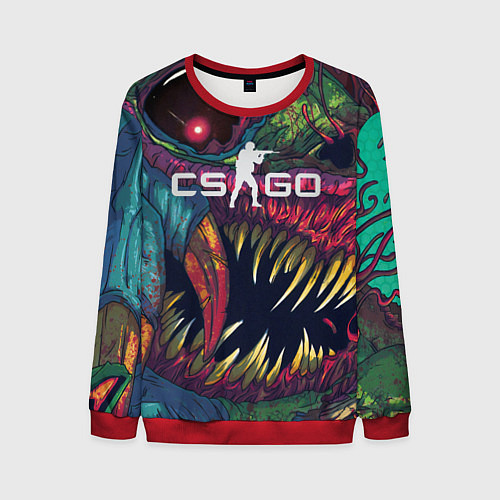 Мужской свитшот CS GO Hyper Beast / 3D-Красный – фото 1