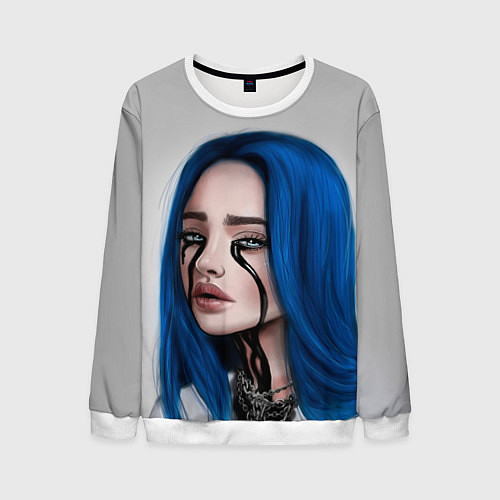 Мужской свитшот BILLIE EILISH / 3D-Белый – фото 1